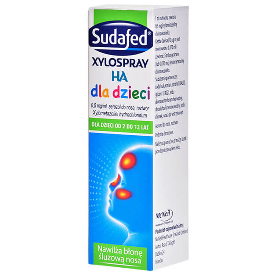 Sudafed XyloSpray HA für Kinder 0,5 mg/ml, Nasenspray, 2-12 Jahre, 10 ml