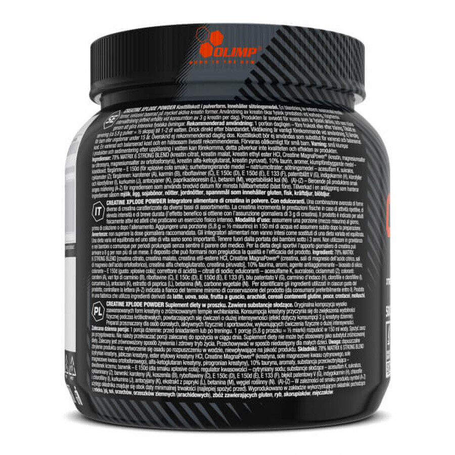 Olimp Creatine Xplode Pulver, Orangengeschmack, 500 g