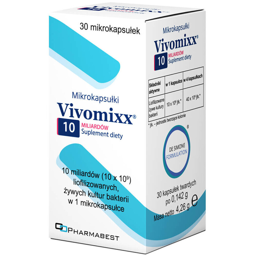 Vivomixx 10 mrd, Pharmabest, 30 Mikrokapseln