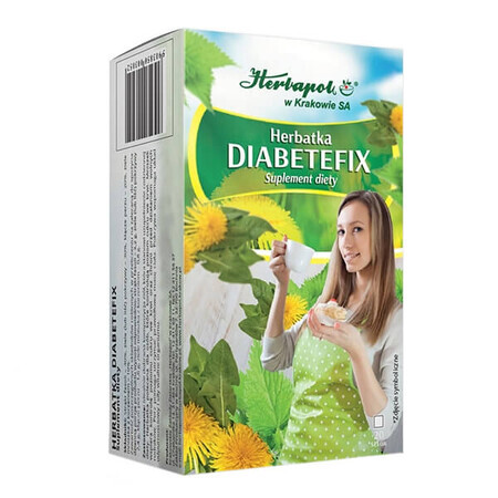 Herbapol Diabetefix, Tee, 2 g x 20 Tütchen