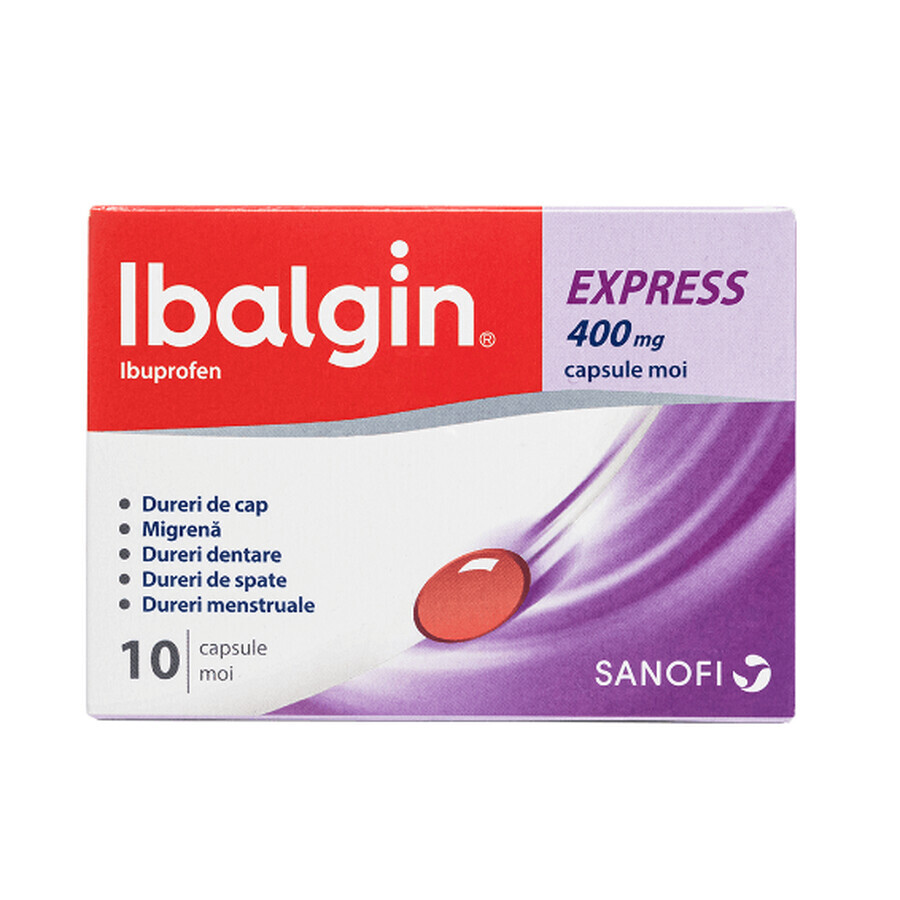 Ibalgin Express 400 mg, 10 Kapseln, Sanofi