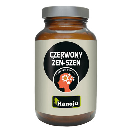 Hanoju, ginseng roșu 450 mg, Îmbunătățirea memoriei, 60 capsule