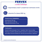 Fervex 500 mg + 200 mg + 25 mg, Granulat zum Einnehmen, Himbeergeschmack, 12 Beutel