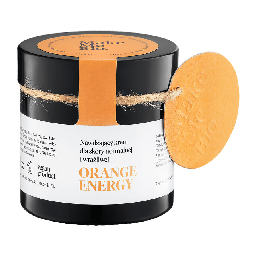 Make Me Bio Orange Energy, feuchtigkeitsspendende Creme für normale und empfindliche Haut, 60 ml