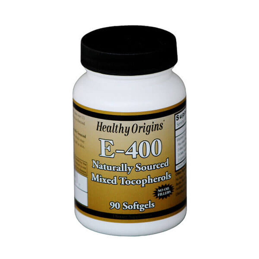 Healthy Origins, Vitamine E 400 IE, 90 capsules