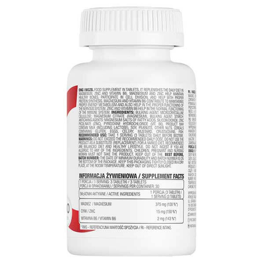 OstroVit MgZB, 90 Tabletten