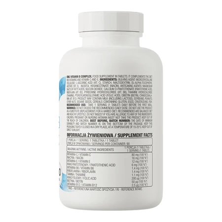 OstroVit Vitamin B Complex, 90 tablets