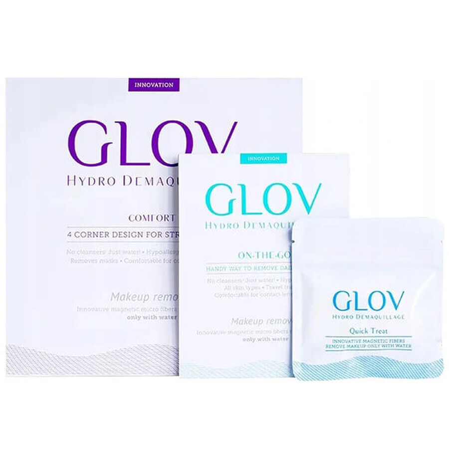 Glov Platinum Set, 3er-Set Abschminkhandschuhe