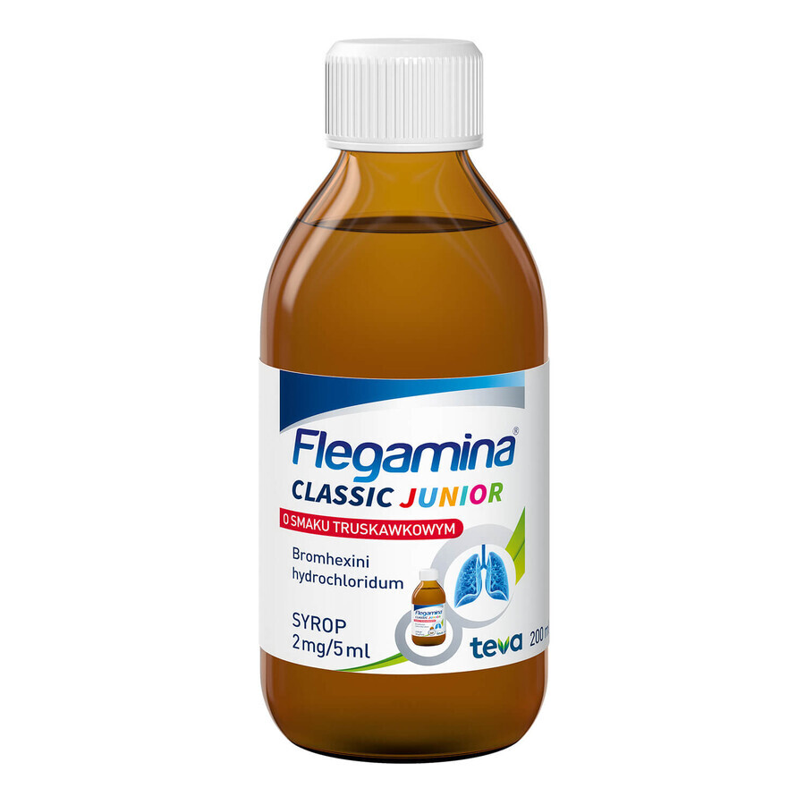 Flegamina Junior 2 mg/ 5 ml, aroma di fragola, sciroppo, 200 ml