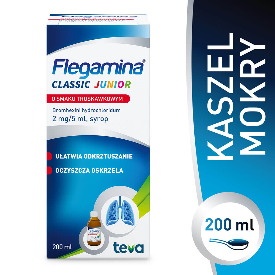 Flegamina Junior 2 mg/ 5 ml, aroma di fragola, sciroppo, 200 ml