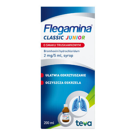 Flegamina Junior 2 mg/ 5 ml, aroma di fragola, sciroppo, 200 ml