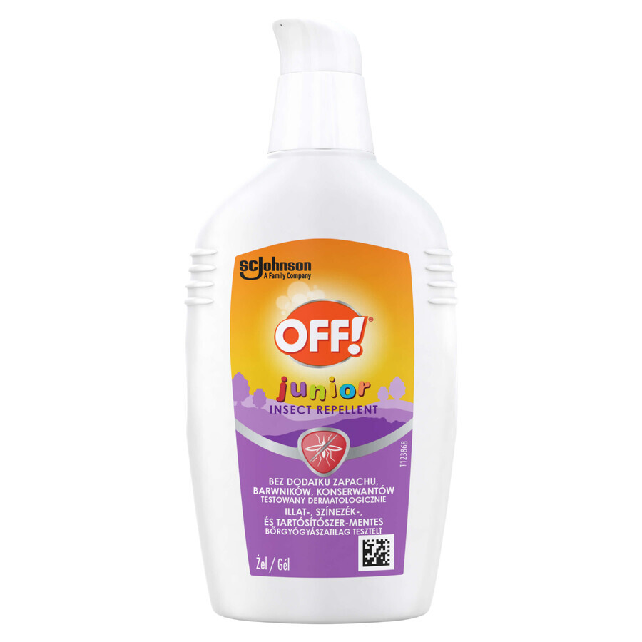 ¡OFF! Junior, gel repelente de mosquitos para niños mayores de 2 años, con icaridina, 100 ml