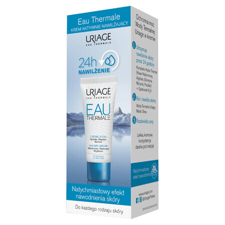 Uriage Eau Thermale, crema ligera e hidratante activa, pieles normales y mixtas, 40 ml