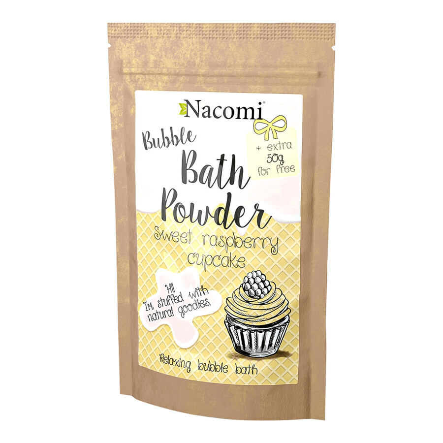 Nacomi, bath powder, raspberry cake, 150 g