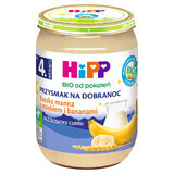 HiPP Merenda della sera Porridge con latte e banana Bio, senza zuccheri aggiunti, dopo 4 mesi, 190 g