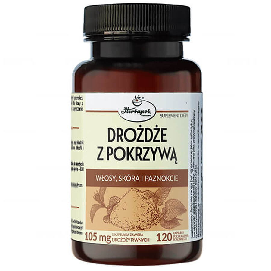 Herbapol Drojdie cu urzică, 120 capsule