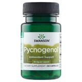 Swanson, Pycnogenol 50 mg, extract de scoarță de pin maritim francez, 50 capsule