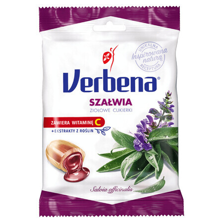 Salvia Verbena, caramelo de hierbas con vitamina C, 60 g