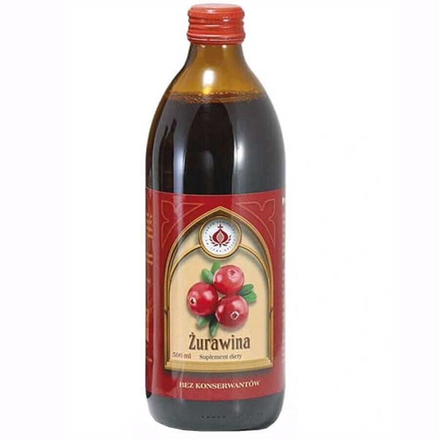 Bonifrater Cranberry products, fruit juice with added vitamin C, 500 ml