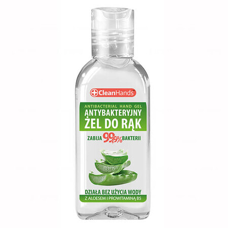 CleanHands, antibakterielles Handgel mit Aloe vera und Provitamin B5, 50 ml