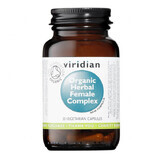 Viridian Organic Herbal Female Complex, ein organischer Kräuterkomplex für Frauen 30 Kapseln