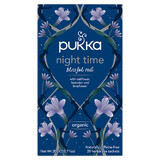 Pukka Night Time Bio, Kräutertee mit Haferflocken, Lavendel und Limette, 1 g x 20 Portionsbeutel