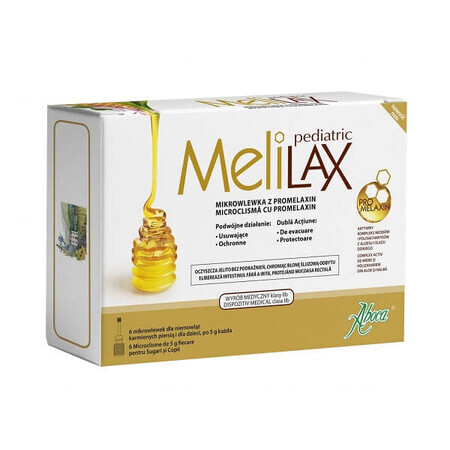 Melilax Pediatric, rektale Mikroinfusion mit Promelaxin für Kinder und Säuglinge, 5 g x 6 Mikroinfusionen