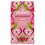 Pukka Womankind Organic, tisana alla frutta e alle erbe, mirtillo rosso e rosa, aromatizzata, 1,5 g x 20 bustine