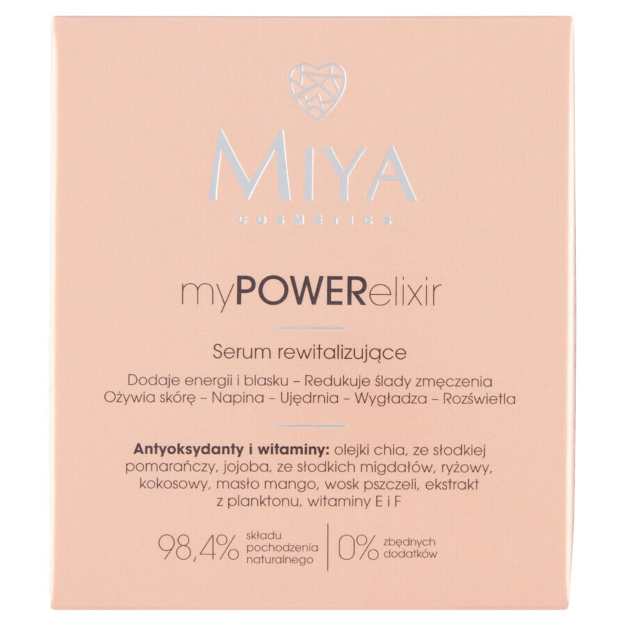 Miya myPOWERelixir, revitalisierendes Gesichtsserum, 50 ml