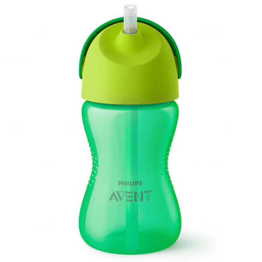 Avent, cup with straw, green, SCF798/01, from 12 months, 300 ml