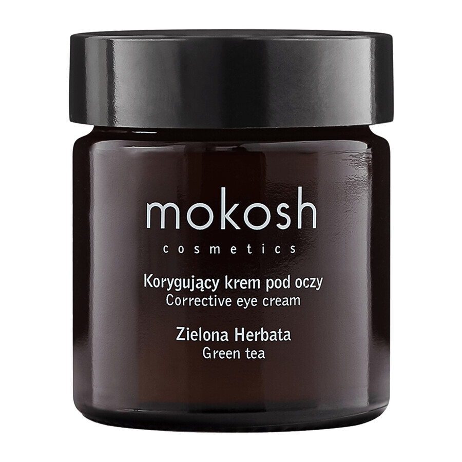 Mokosh, korrigierende Augencreme, grüner Tee, 30 ml