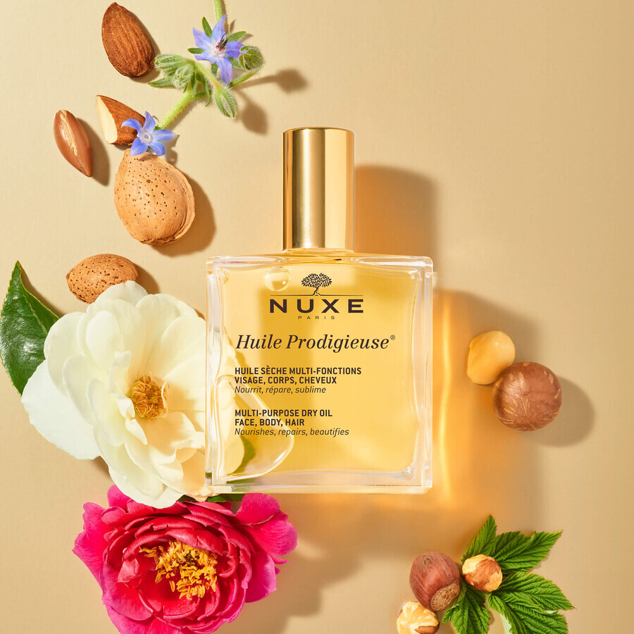 Nuxe Huile Prodigieuse, trockenes Multifunktionsöl für Körper, Gesicht und Haar, 100 ml