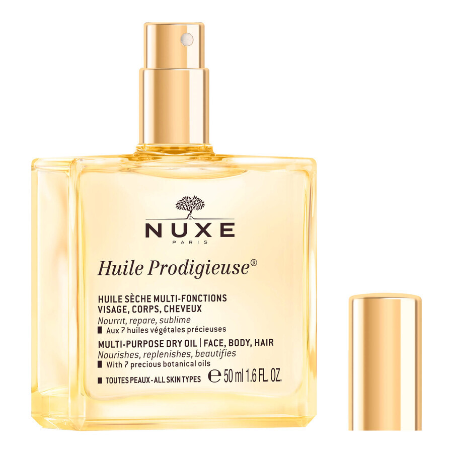 Nuxe Huile Prodigieuse, Trockenöl für Körper, Gesicht und Haare, 50 ml