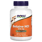 Now Foods Betaine HCl 648 mg, 120 capsule vegetariene