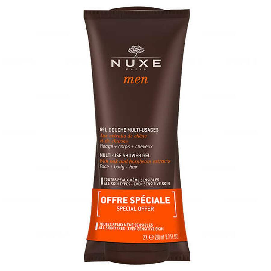 Nuxe Men Set, Multifunktions-Duschgel, 2 x 200 ml