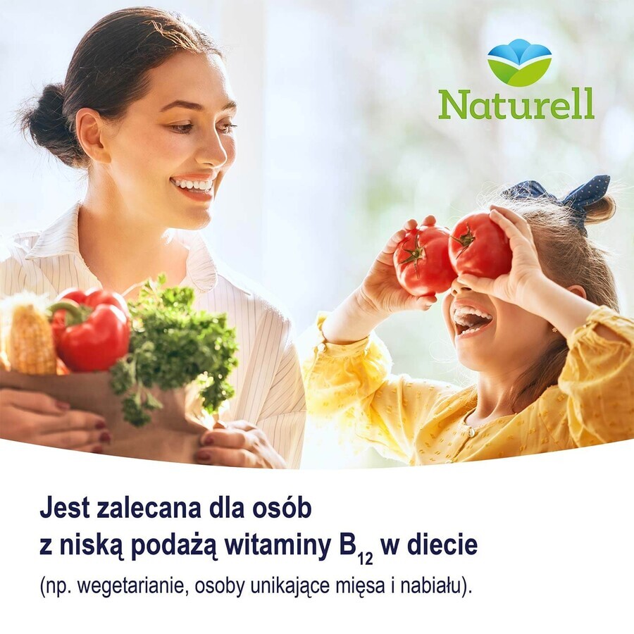 Naturell Vitamina B12 Forte, 60 comprimidos masticables