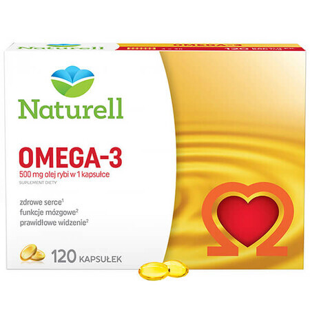 Naturell Omega 3, 120 Kapseln