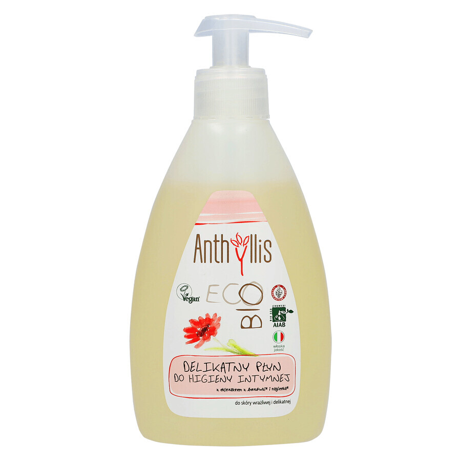 Anthyllis EcoBio, lotion voor intieme hygiëne met bosbes- en goudsbloemextract, biologisch, 300 ml