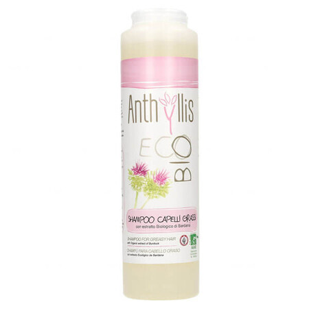 Anthyllis EcoBio, shampoo for oily hair and dandruff, burdock extract, 250 ml