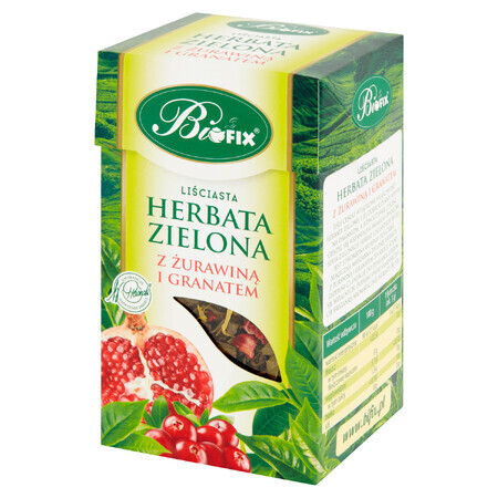 Bi Fix, Verde con arándano y granada, té en hojas sueltas, 100 g