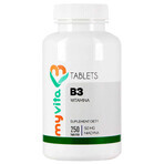 MyVita Vitamina B3, niacina 50 mg, 250 comprimate