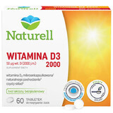 Naturell Vitamina D3 2000, 60 comprimate masticabile