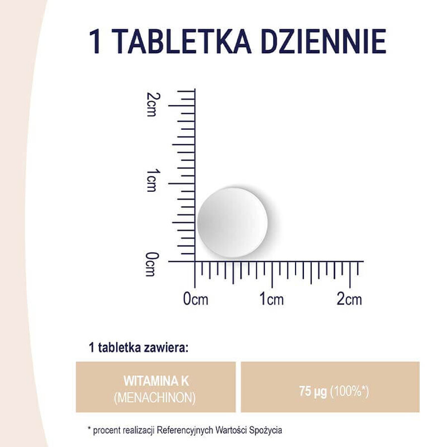 Naturell Vitamine K2 MK-7, vitamine K 75 µg, 60 kauwtabletten