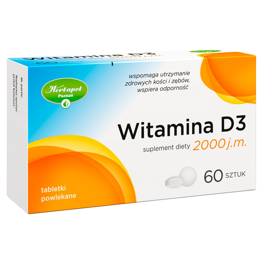 Herbapol Vitamin D3 2000 IU, 60 Filmtabletten