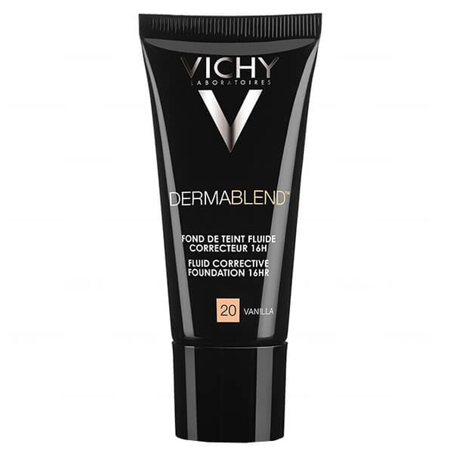 Vichy Dermablend, korrigierendes Fluid, Nr. 20, Vanille, 30 ml