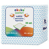 AKUKU, disposable sanitary pads, 40 x 60 cm, 30 pcs