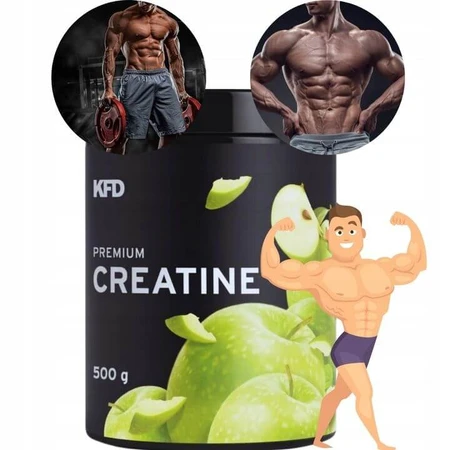 KFD Premium Creatine, green apple flavor, 500 g