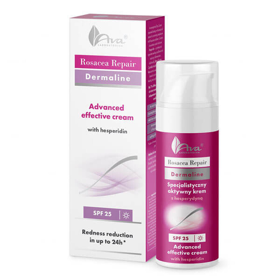 Ava Rosacea Repair, aktive Spezialcreme mit Hesperidin, SPF 25, 50 ml