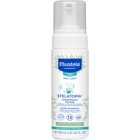 Mustela Stelatopia, Schaumshampoo für Säuglinge, 150 ml