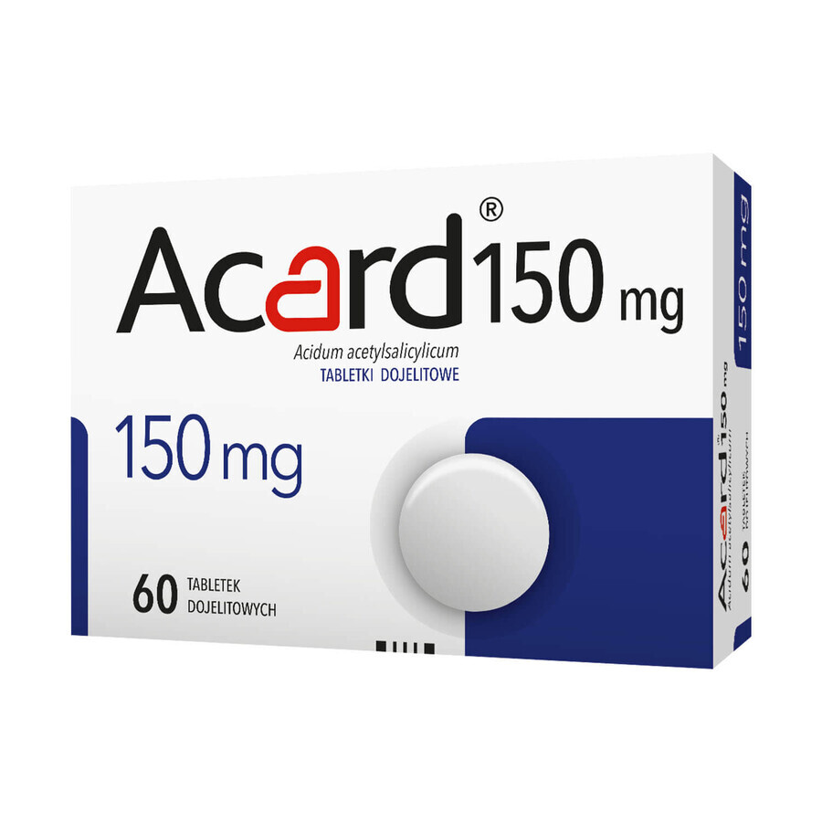 Acard 150 mg, 60 enterale tabletten